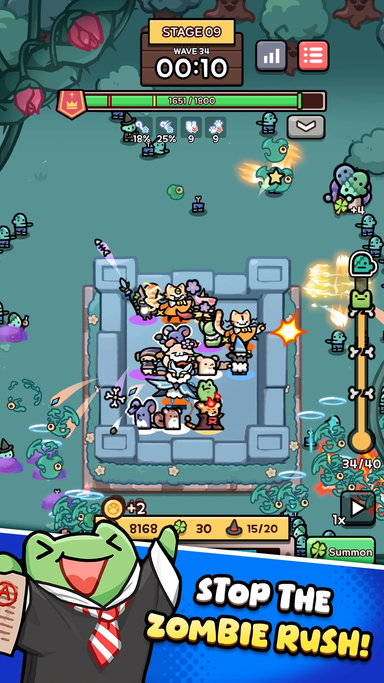 Wizzy Animals : Defense screenshot